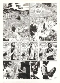 Black and white original page, Undertaker, Mister Prairie (T.7), Ralph Meyer
