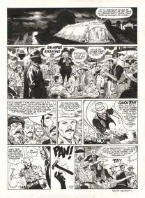 Black and white original page, Undertaker, Mister Prairie (T.7), Ralph Meyer