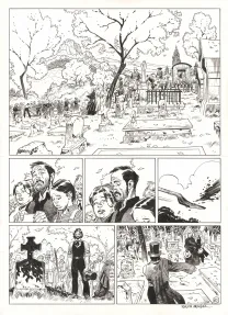 Planche noir et blanc, Undertaker, Mister Prairie (T.7), Ralph Meyer