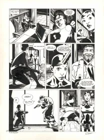 Illustration noir et blanc, Jazz Maynard, Mélodie d'El Raval (T.2),  Roger