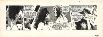 Black and white original page, Garth, Man Hunt,  Asbury
