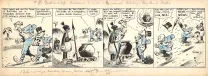 Black and white original page, Mutt and Jeff, Bud Fisher