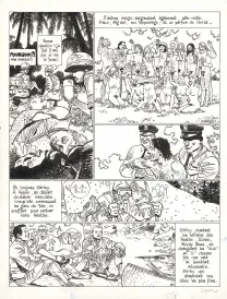 Planche noir et blanc, Le Voyage en Italie,  Cosey