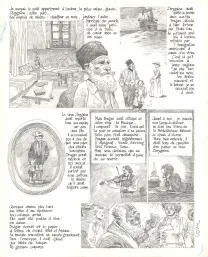 Black and white original page, À la recherche de Peter Pan,  Cosey