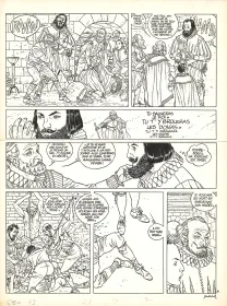 Planche noir et blanc, Les 7 Vies de l'Épervier, L'Arbre de Mai (T.3), André Juillard
