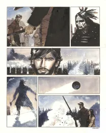Colored original page, Nouvelle France, Bernard Vrancken