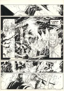 Black and white original page, Le Torte, Le veneur noir (T.5), Lucien Rollin
