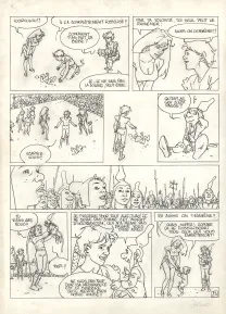 Black and white original page, Alef-Thau, L'Homme sans réalité (T.6),  Arno