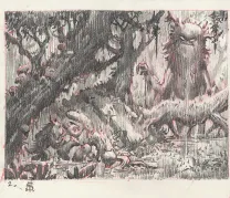 Black and white illustration, Once Upon a Time, Stan Manoukian