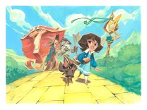 Colored illustration, Le Magicien d'Oz, Enrique Fernandez