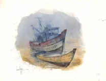 Illustration couleur, Au pied des étoiles, Emmanuel Lepage