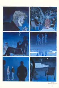 Colored original page, Au pied des étoiles, Emmanuel Lepage