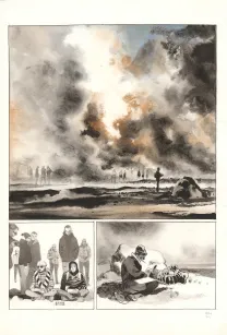 Colored original page, Au pied des étoiles, Emmanuel Lepage