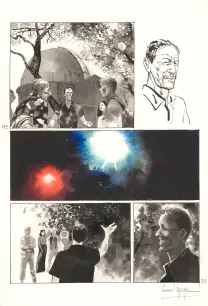 Colored original page, Au pied des étoiles, Emmanuel Lepage