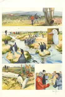Colored original page, Danser avec le vent, Emmanuel Lepage