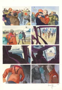 Planche couleur, Danser avec le vent, Emmanuel Lepage