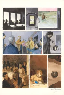 Colored original page, Danser avec le vent, Emmanuel Lepage