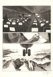 Planche noir et blanc, Au pied des étoiles, Emmanuel Lepage