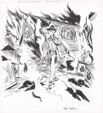 Illustration noir et blanc, Les Innommables, Alix-Noni-Tengu (T.6), Didier Conrad