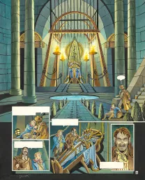 Planche couleur, L'Héritage d'Émilie, Le Domaine Hatcliff (T.1), Florence Magnin