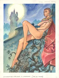 Couverture, Les Aventures Africaines de Giuseppe Bergman, Jour de colère (T.4), Milo Manara