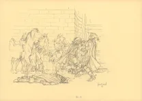 Black and white illustration, Les 7 Vies de l'Épervier, Quinze ans après  (T.12), André Juillard