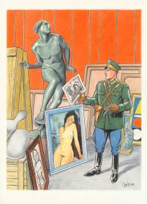 Illustration couleur, Blake et Mortimer, Huit heures à Berlin (T.29), Antoine Aubin