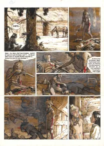 Colored original page, Western, Grzegorz Rosinski