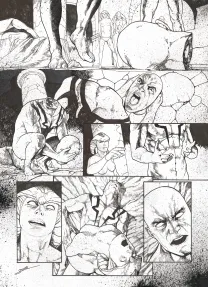 Black and white original page, Khaal, Chroniques d'un empereur galactique, Livre second (T.2), Valentin Sécher