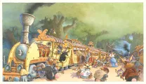Illustration couleur, La Famille Passiflore , Passiflore express, Loïc Jouannigot