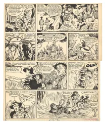 Planche noir et blanc, Tiger Joe, La Piste de l'Ivoire (T.2), Victor Hubinon