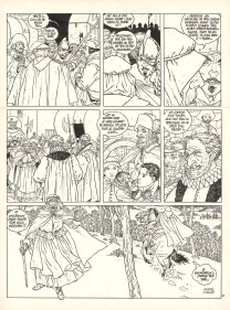 Planche noir et blanc, Les 7 Vies de l'Épervier, Le Temps des chiens (T.2), André Juillard