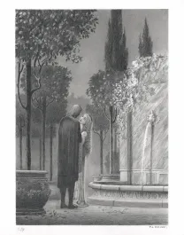 Illustration noir et blanc, Tristan et Iseult, Paul & Gaëtan Brizzi