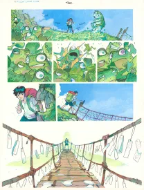 Colored original page, Maison Croa Croa, Davide Tosello