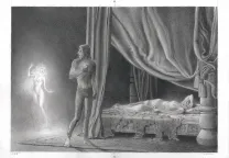 Illustration noir et blanc, Tristan et Iseult, Paul & Gaëtan Brizzi