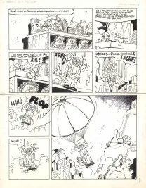 Planche noir et blanc, Chlorophylle, Le Magasin de l'Aventure,  Dupa