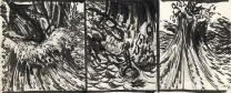Black and white original page, Corentin, Paul Cuvelier