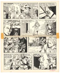 Planche noir et blanc, Barbe-Rouge, Mort ou vif (T.10), Victor Hubinon