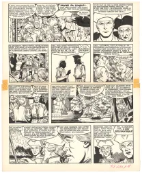 Planche noir et blanc, Barbe-Rouge, Mort ou vif (T.10), Victor Hubinon