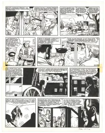 Planche noir et blanc, Barbe-Rouge, La Captive des Mores (T.16), Victor Hubinon
