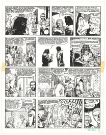 Planche noir et blanc, Barbe-Rouge, La Captive des Mores (T.16), Victor Hubinon