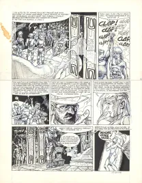 Black and white original page, Aquablue, Aquablue (T.1), Olivier Vatine