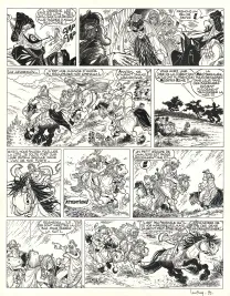 Planche noir et blanc, Percevan, Le Maître des étoiles (T.10), Philippe Luguy