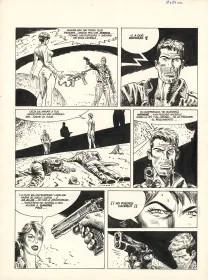 Planche noir et blanc, Kraken, Jordi Bernet