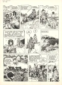 Planche noir et blanc, Poupée d'ivoire, La Griffe de bronze (T.2),  Franz