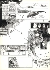 Black and white original page, Kookaburra,  Crisse