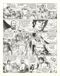 Black and white original page, La Jeunesse de Blueberry, La solution Pinkerton (T.10), Michel Blanc-Dumont