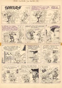 Planche noir et blanc, Bobo, Paul Deliège