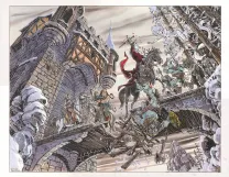 Colored illustration, Gorn, Tiburce Oger