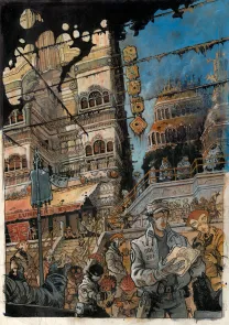 Illustration couleur, Orbital, Hors Série n°1 - Premières rencontres, Serge Pellé